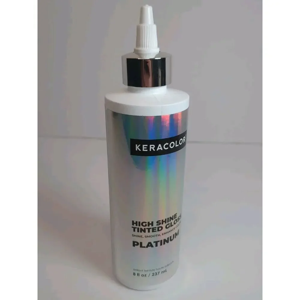 Keracolor Platinum High Shine Tinted Hair Gloss for In Shower Use 8fl oz New